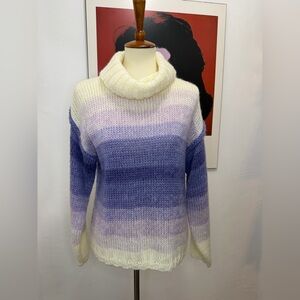 Vintage Davis Strauss Gradient Stripe Sweater